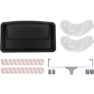 ROLLINGDOG 18 Inch Paint Roller Kit - for Large Walls & Ceilings, Heavy Duty Frame with 2 Lint-Free Covers & Deep Well Paint Tray with Liners, Professional Painting Tool Set for Fast Coverage