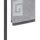 NearMoon Hand Towel Holder Stand, Thicken Metal L Shape Hand Towel Rack, Small Towel Ring, Stable Standing Towel Bar for Bathroom Kitchen Vanity Countertop, 8 L 14 H (Matte Black, 1 Pack)