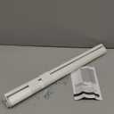 LazBlinds No Drill Cordless Zebra Blinds for Indoor Windows, Dual Layer Light Control Roller Shades for Day and Night, Light Filtering Sheer Shades for Home, 24" W x 72" H, White