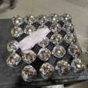 24 Pieces Disco Ball Cups Disco Flash Ball Cocktail Cup with Lid and Straw Bar Party Supplies Wine Cocktail Drinking Syrup Tea Bottle 20 OZ (Sliver)