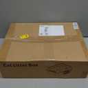 Stainless Steel Litter Box with Lid: Metal Cat Litter Box for Small Cats with Scoop, High Sided Kitty Litter Pan Tray, 17.4'' x 13.5'' x 8.5'', Non Stick, Anti Leakage, Easy Cleaning (Dark Gray)