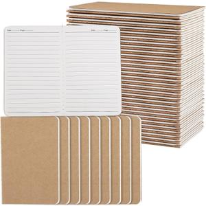 BESARME 60 Packs Mini Notebooks Bulk, Lined Pages Small Pocket Notebook Kraft Paper Prizes Classroom Gift Exchange End of The Year Gifts for Students