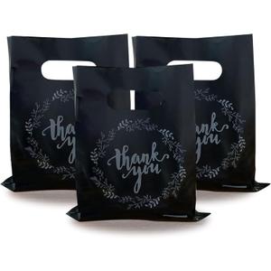 Plastic Thank You Merchandise Bags for Birthday Party Baby Shower Wedding Christmas Retirements