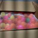 Amazon Basics BPA Free Ball Pit Balls with Storage Bag, Crush-Proof Plastic for Toddlers Kids 12+ Months Play, 6 Bright Colors, Pack of 1000