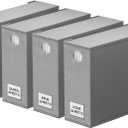 SpaceAid 4 Pack Bed Sheet Organizers and Storage, Foldable Organizer for Linen Closet, Sheets Set Folder Keeper with Window XL (Queen & King Size) Organizing Bedding Container, Gray 91ZDSN-SL01-G4