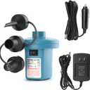 Bestrip Electric Air Pump, Air Pump for Inflatables Air Mattress Couch Pool FloatsInflatables Boat Raft Toys, AC/DC Pump (Blue)