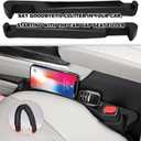 2 x 2PCS Car Seat Gap Filler,Upgraded 3 in 1 No Drop Seat Guard for Cars with Hook and Car Phone Holder Design,Universal Cars Seats Spacer Gap Filler for Double-Sided Use