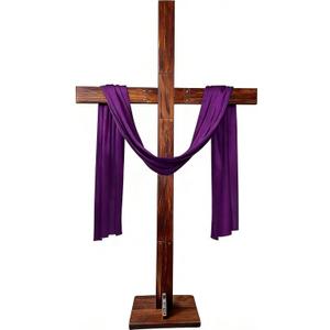 Yasuwekik 76 Inch Extra Large Wood Stand Religious Cross for Yard Wooden Church Wall Cross Decor He Is Risen Outdoor Cross for Easter Christmas Wedding Communion Party Decor