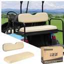 Universal Golf Cart Rear Seat Replacement Cushions, 4-person Back Seat Cushion for Golf Cart, Upgraded Replacement Seats Fits EZGO, Club Car, Yamaha