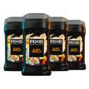 AXE Fine Fragrance Collection Deodorant Stick Black Vanilla with Orange + Sandalwood Essential Oils 4 Pack with 72H Freshness Aluminum-Free 3 oz