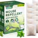 Mouse Repelling Pouches, Mice Repelling Indoor, Mouse Repelling for House with Peppermint Oil to Repel Mice, Rodents, Squirrels, All Natural Rodent Pouches for Indoor Outdoor, 10 Pouches