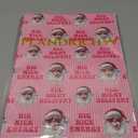 PlandRichW Funny Christmas Wrapping Paper - Pink Funny Santa with Heart Sunglasses - 40×28 Inch Unique Heavy Duty Fun Xmas Gift Wrap, 4 Folded Sheets for Women, Men Pack of 2