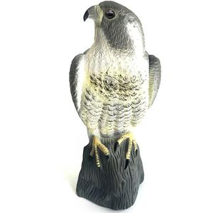YOFIT Bird Scarecrow Fake Horned Hawk Decoy,Bird Repellent Garden Protectors, Natural Enemy Pest Deterrent Scarecrow