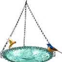 Hanging Bird Feeder | Garden Tray Bird Feeder | Hanging Bird Bath, Bird Bath Tray for Garden Yard Decoration, Bird Water Bowl, Decorative Garden Bird Feeder, Garden Backyard Patio