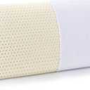 Talalay Latex Pillow, Extra Soft Latex Foam Pillow for Sleeping, King Size Bed Pillow for Back with Removable Cotton Inner Cover, Side and Stomach Sleepers, Helps Relieve Shoulder and Neck Pain