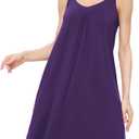 GYS Bamboo Viscose Sleeveless Nightgowns for Women Soft Full Slip Lounge Dress (M)