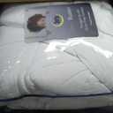 SERTA Down Illusion Soft Hypoallergenic 2 inch Pillowtop Simple Fit Mattress Topper, King, White