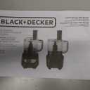 BLACK+DECKER 3-in-1 Easy Assembly 8-Cup Food Processor, Stainless Steel S-Blade, Easy-Clean, Touchpad Controls Black (Large)