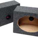 American Sound Connection Car Audio Custom 6" X 9" Sealed Speaker Wedge Gray Carpet Enclosure Unloaded Box