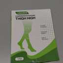 Thigh High Compression Stockings for Women and Men, 20-30 mmHg Medical Compression Socks, Closed Toe, Dot Top, Graduated Support Hoses for Leg Fatigue, Varicose Veins, Swelling, Size Large