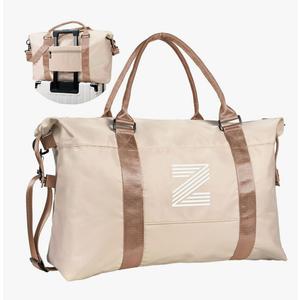 Vogewood Teen Girl Things, Preppy Gifts Travel Duffel Bag, Personalized Weekender Bag, Gym Bag, Cute Girl Stuff Overnight Bag, Niece Gifts Birthday Gifts for Girl Congratulations Gift (Letter Z)