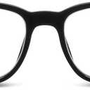 Peepers by PeeperSpecs Kent Square Blue Light Blocking Reading Glasses (Black) 1.25