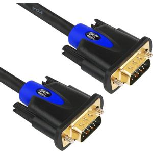 SHD VGA Cable, VGA to VGA HD15 Monitor Cable for PC Laptop TV Projector-25Feet