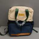 Backpack Cooler with Double Decker & 12 Ice Packs- Keeps 36 Cans Cold for Up to 24 Hours- Waterproof & Leak Proof Insulated Cooler Backpack- Stylish Cooler Bookbag for Women Travel Work Beach (Green)