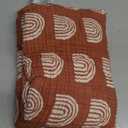 Babyletto 100% Organic Cotton Swaddle, GOTS-Certified, Ultra-Soft and Breathable Muslin - Terracotta Rainbow