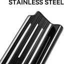 4PCS Car Door Sill Protector for Jeep Wrangler JL JLU 2018-2025 &Gladiator JT 2020-2025,Stainless Steel Material Door Sill Guards for Wrangler Accessories,4 Door (Brushed Black)