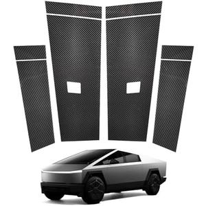 EVBASE B&C Pillar PPF Film for Cybertruck Pillars & Door Buttons Vinyl Wrap Front&Rear Door Trim Stickers Window Wrap Protection Carbon Fiber Film Tesla Cybertruck Accessories