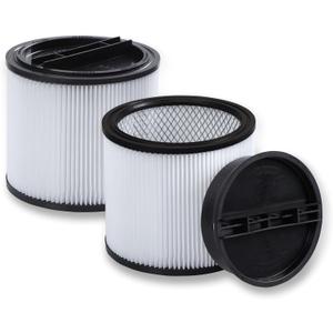 2 Pack HEPA Replacement for Shop Vac 90304 Standard Cartridge Filter Type U/X/W Fits Most 5 to 16-Gallon Wet/Dry Vacuum Models