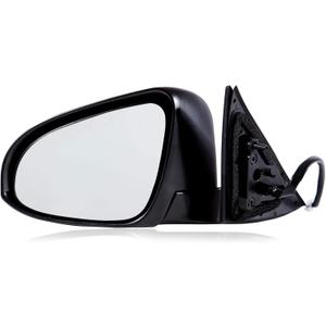 Driver Side Mirror Compatible with 2012 2013 2014 Toyota Camry 3Pins with Power Glass Non-Heated Manual Folding Black Left Side View Mirrors Replace TO1320275