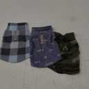 3 Pieces Winter Fabric Dog Sweater with Leash Ring Soft Fleece Vest Dog Clothes Plaid Camouflage Warm Puppy Jacket Pullover Clothes for Small Cat Puppy Chihuahua(XS)