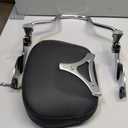 PBYMT Detachable Passenger Backrest Fit for Harley Touring, Quick Release Sissy Bar Compatible with Harley Davidson Street Glide Road Glide Road King Electra Glide Ultra Limited 2009-2024 (Chrome)
