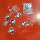 FASACCO 12Pcs Fidget Anxiety Rings for Women Men - Spinner Fidget Rings for Anxiety Relieving Stress Flower Moon Star Stainless Steel Rings Adjustable Size 9