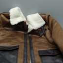 Levi's Men's Faux Shearling Rancher Aviator Jacket, Brown, X-Large
