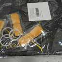 Bafeil 5 Senses Gift Wrapping Paper Set for Him with Labels Envelopes Ribbon Cards, Black with Gold Letters Five Senses Gift for Anniversary Valentine's Day Birthday