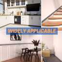 COUKIU Flexible Wall Base Moulding Trim, Peel and Stick Rubber Baseboard Molding, 4 Inch x 16.4 Feet Self-Adhesive Vinyl Wall Base Cove Base (Grey) (Gray)