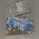 1/2 Birthday Boy Half Birthday Decorations  4PCS Blue 6 Month Party Set with 1/2 Way to One Banner, Halfway High Chair Banner, Cake Topper and Hat for 6 Month Baby Boy Photo Shoot Decor