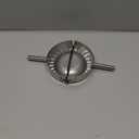 Stainless Steel Dumpling Maker, X-Large 5" Goya Empanada Press Mold, Ravioli Mould Crimper, Wraper Dough Cutter - for Pie Ravioli Chinese Dumpling Pastry, with long handle (XL 5" Dia)