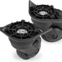 Domiella 1 Pair Luggage Replacement Swivel Caster Wheels, 360-Degree Rubber Trolley Wheel Kit for Suitcase Repair and Travel, DL076