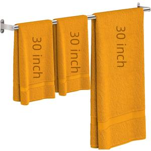 JUYSON 30 Inch Bathroom Towel Bar, Towel Racks for Bathroom Wall Mounted, Stainless Steel Heavy Duty Modern Single Towel Bar Holder Towel Rod Wall Mounted, Brushed Nickel