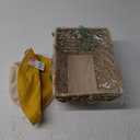 Wicker Picnic Basket with Handles, Wicker Baskets with Wooden Base for Picnic, Camping & Storage Basket (Large, Natural)