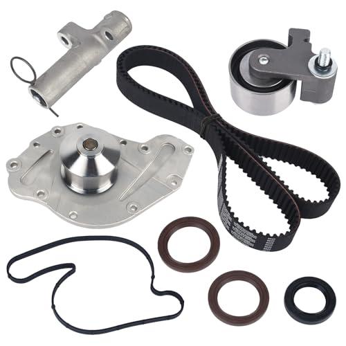 Autoround Timing Belt Kit w/Water Pump Fit for [3.5L 4.0L] 2005-2011 Dodge Charger/Challenger/Journey/Grand Caravan/Avenger/Magnum/Nitro, Chrysler 300/ Pacifica/Sebring, Replaces# TBK1150WP