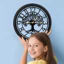 Big Wall Clock - Wall Clocks for Living Room Decor, Quiet and No Ticking Suitable for Wall Decor, Living Room Decoration, Kitchen Decoration, 16in