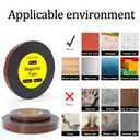 2 x Magnetic Tape Strips with Adhesive,Transparent Release Film (Width 1/2" Thickness 60 mil, 40 FT)