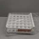 JOYZAN Egg Holder for Fridge 60 Count Large Capactity Egg Storage Container for Refrigerator, Clear Stackable Egg Organizer for Fridge, Coutertop Egg Trays Pull Out Drawer (10.6''L x 12.4''W x 5.9''H)