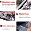 400 Pockets Card Binder for Cards,Portable Waterproof Storage Bag with Removable Sleeves for Sports Cards Collectors