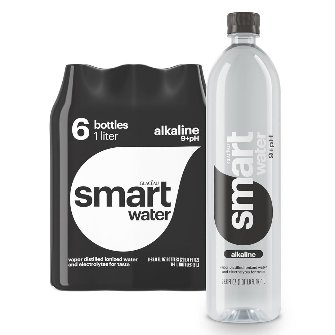 Smartwater alkaline with antioxidant 1L 6pk (EXP 03/25/28)